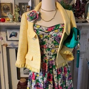 Strapless London times floral dress